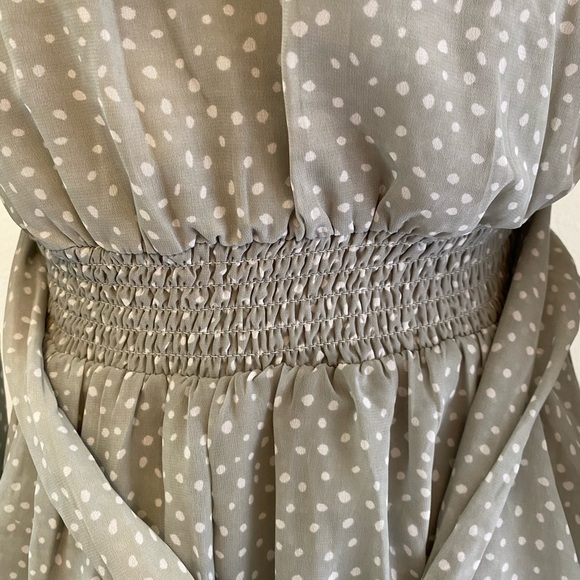 Women's Japna Dress, Sheer & Lined Layered V-Neck Long Sleeve Mini Dress Size S‎ - Picture 4 of 8